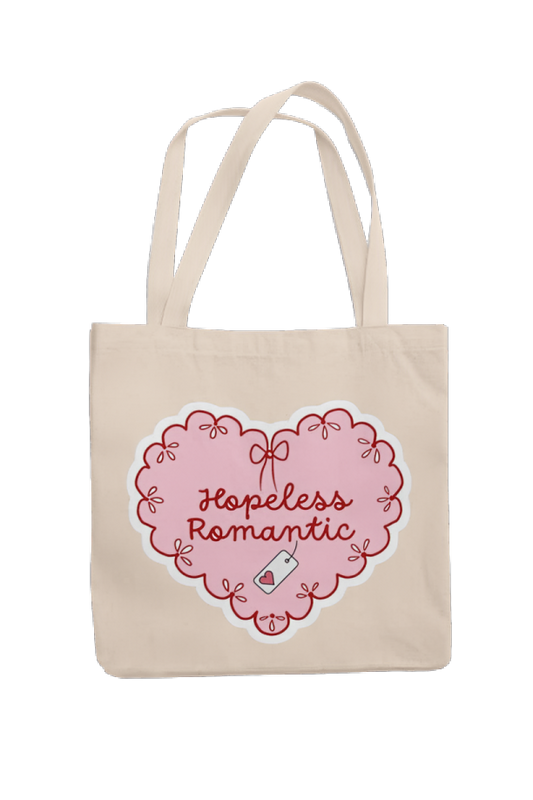 Hopeless romantic tote bag