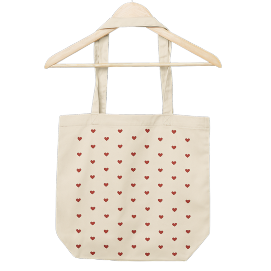 Heart tote bag
